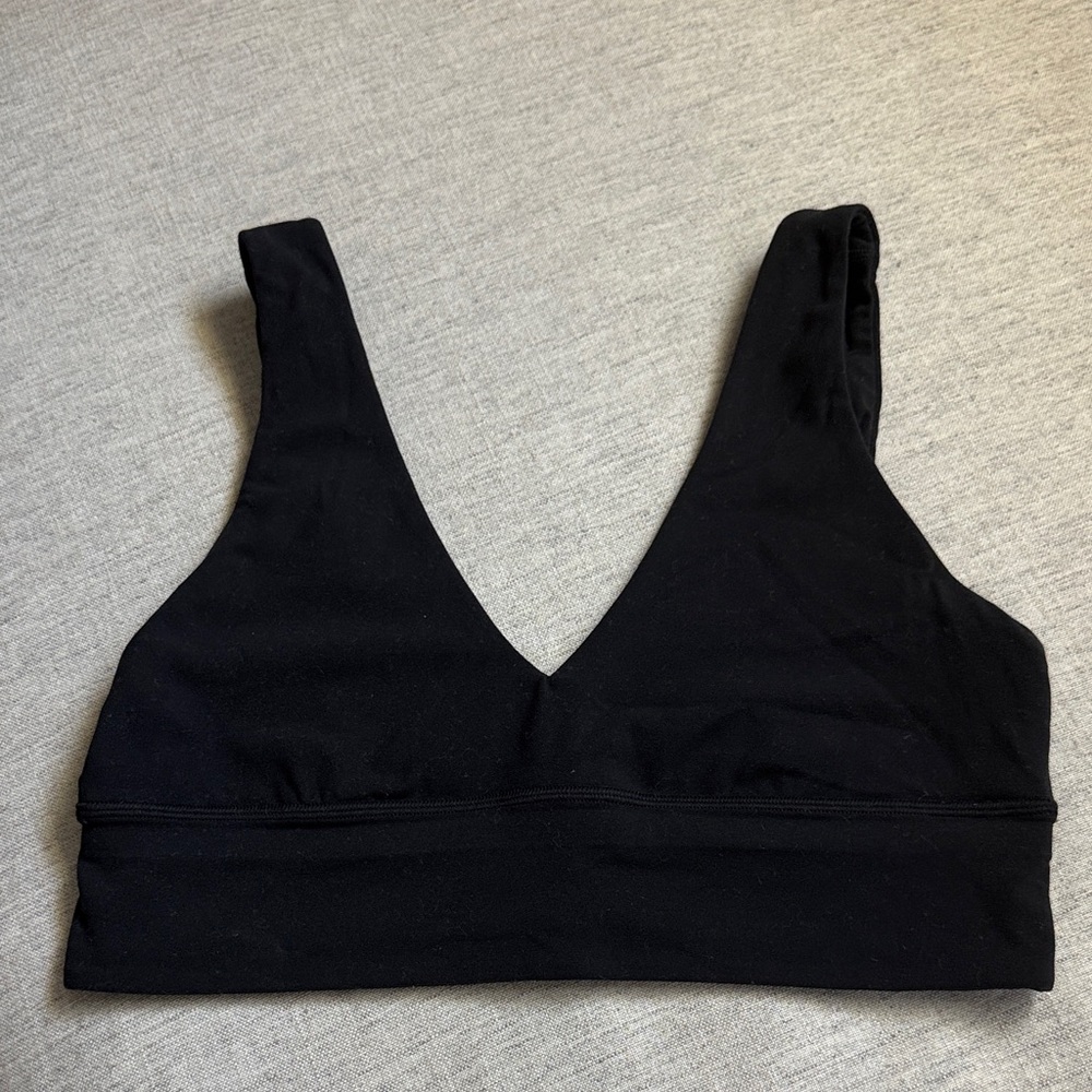 lululemon athletica Black V-Neck A/B cup Align Sports Bra